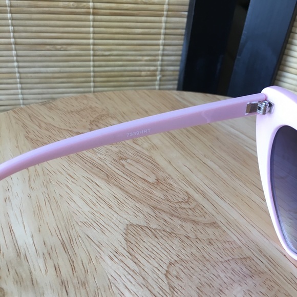 Pink Heart Shaped Sunglasses - Picture 6 of 8